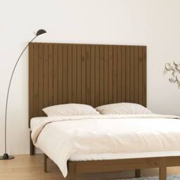 Berkfield Home Wall Headboard Honey Brown 166x3x110 cm Solid Wood Pine - Size: 166 x 3 x 110 cm - thumbnail 2