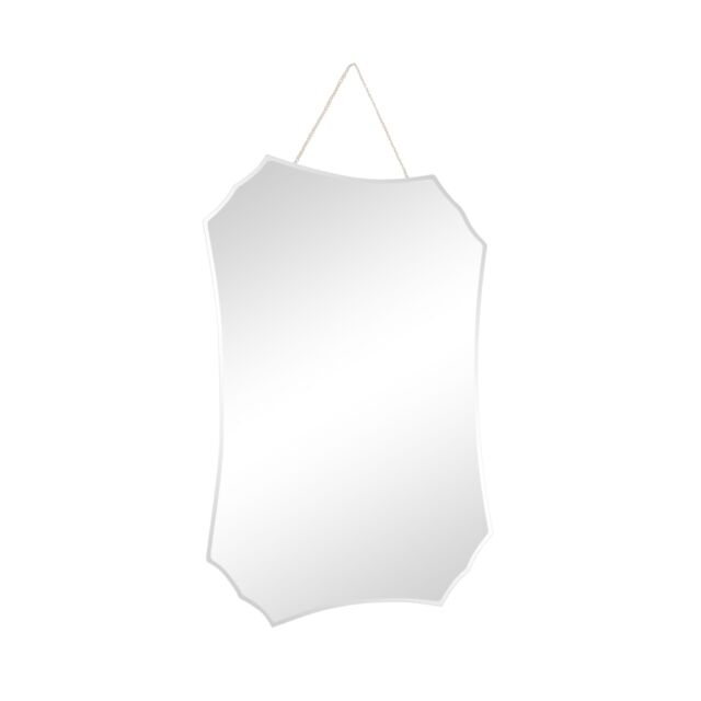 Melody Maison Deco Frameless Bevelled Wall Mirror 38cm X 50cm in Clear - Size: 38 cm X 50 cm - image 1