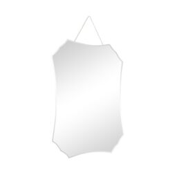 Melody Maison Deco Frameless Bevelled Wall Mirror 38cm X 50cm in Clear - Size: 38 cm X 50 cm - thumbnail 1