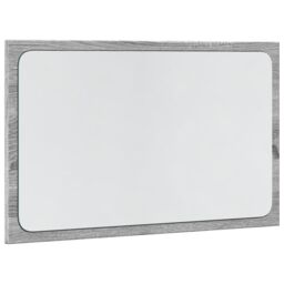 Berkfield Home LED Bathroom Mirror Grey Sonoma 60x8.5x38 cm Engineered Wood - thumbnail 3