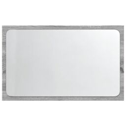 Berkfield Home LED Bathroom Mirror Grey Sonoma 60x8.5x38 cm Engineered Wood - thumbnail 6