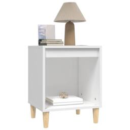 Berkfield Home Bedside Cabinets 2 pcs White 40x35x50 cm - Size: 40 x 35 x 50 cm - thumbnail 4