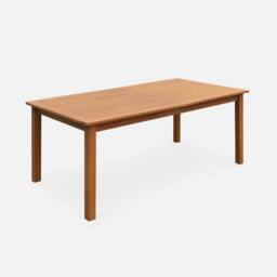 sweeek 8 To 10-seater Extendable Wooden Garden Table in Light Brown - thumbnail 3