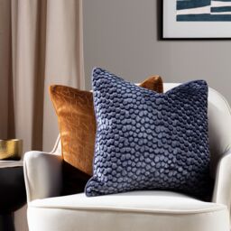 HOEM Malans Cut Velvet Piped Cushion in Bronze - Size: 45 cm x 45 cm - thumbnail 6