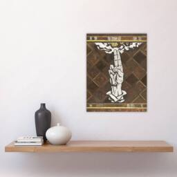 "Artery8 Ulcerated Hand Painting Richard Roland Holst Wall Art Poster Print in Brown - Size: W18"" x H24""" - thumbnail 4