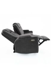 More4Homes Ashton Electric Recliner 3 Seater Sofa Technology Fabric With Built-In Plugs & USB-C Charging in Grey - thumbnail 4