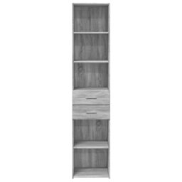 Berkfield Home Highboard Grey Sonoma 40x42.5x185 cm Engineered Wood - thumbnail 4