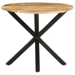 Berkfield Home Side Table 68x68x56 cm Solid Mango Wood in Brown - Size: 68 x 68 x 56 cm - thumbnail 2