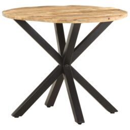 Berkfield Home Side Table 68x68x56 cm Solid Mango Wood in Brown - Size: 68 x 68 x 56 cm - thumbnail 1