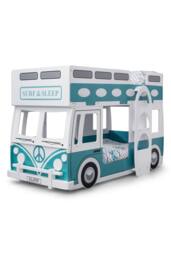 Julian Bowen Campervan Bunk Bed in Teal - Size: Single - thumbnail 2
