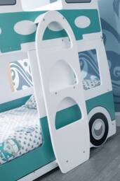 Julian Bowen Campervan Bunk Bed in Teal - Size: Single - thumbnail 6