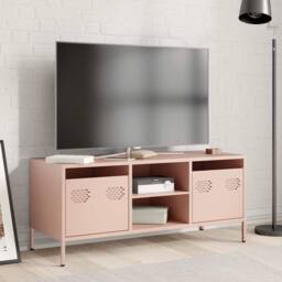 Berkfield Home TV Cabinet Pink 101.5x39x43.5 cm Cold-rolled Steel