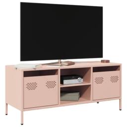 Berkfield Home TV Cabinet Pink 101.5x39x43.5 cm Cold-rolled Steel - thumbnail 2