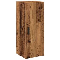 Berkfield Home Wall Mounted Cabinet Old Wood 34.5x34x90 cm Engineered Wood in Brown - thumbnail 2