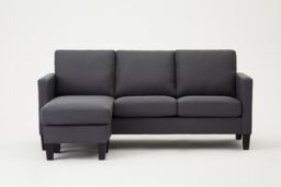 Home Detail Leah 3 Seater Fabric Sofa L-Shaped Chaise Left or Right Hand Corner in Grey - thumbnail 3