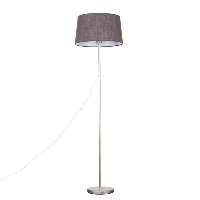 ValueLights Charlie Modern Stem Grey Floor Lamp - image 1