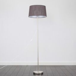 ValueLights Charlie Modern Stem Grey Floor Lamp - thumbnail 2