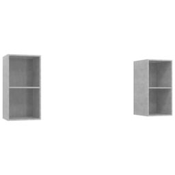 Berkfield Home Wall-mounted TV Cabinets 2 pcs Concrete Grey Engineered Wood - thumbnail 2