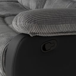 Seconique Roma 3+2 Recliner Suite in Grey - thumbnail 9