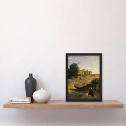 Artery8 Camille Corot Hagar & Her Son in the Wilderness Framed Art Print - Size: A4 - thumbnail 4