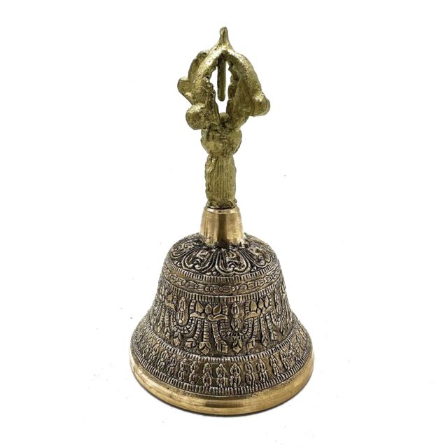 KDMD Large Tibetan Tingsha Bell - 8x15cm in Gold - Size: 8x15 cm - image 1
