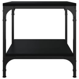 Berkfield Home Side Table Black 40x40x40 cm Engineered Wood - Size: 40 x 40 x 40 cm - thumbnail 5