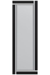 MirrorOutlet Black & Mirror Double Bevel Cheval Dress Mirror 170cm x 58cm - Size: 1 Pack - thumbnail 4
