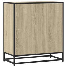 Berkfield Home Sideboard Sonoma Oak 68x35x76 cm Engineered Wood in Light Tan - Size: 68 x 35 x 76 cm - thumbnail 6