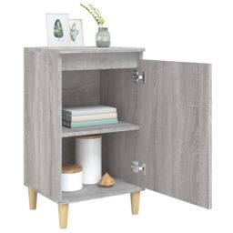 Berkfield Home Bedside Cabinet Grey Sonoma 40x35x70 cm Engineered Wood - Size: 40 x 35 x 70 cm - thumbnail 4