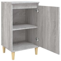 Berkfield Home Bedside Cabinet Grey Sonoma 40x35x70 cm Engineered Wood - Size: 40 x 35 x 70 cm - thumbnail 6