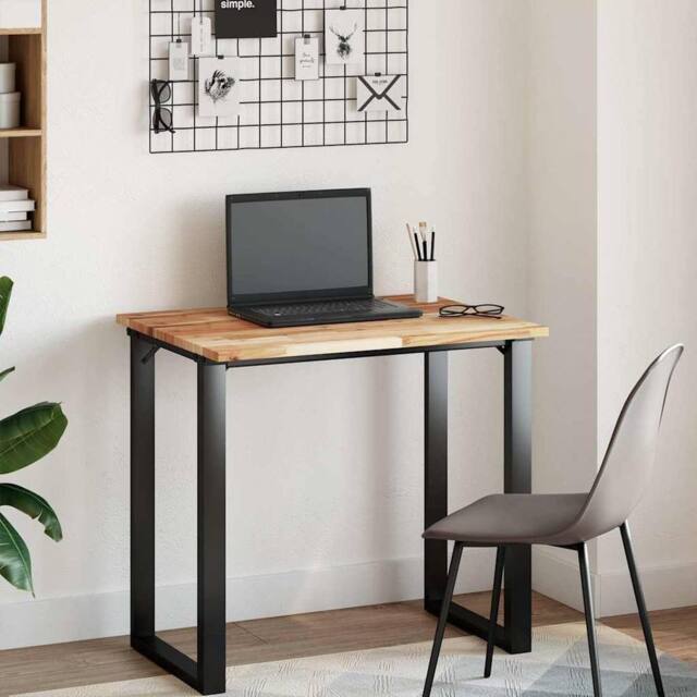 Berkfield Home Desk Top Oil Finished 80x60x2 cm Solid Wood Acacia in Brown - Size: 80 x 60 x 2 cm - image 1