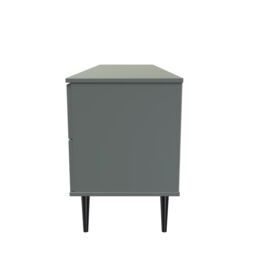 Ready Assembled 2 U Fuji 2 Drawer 2 Door Wide Sideboard (Ready Assembled) in Pale Green - thumbnail 2