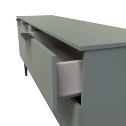 Ready Assembled 2 U Fuji 2 Drawer 2 Door Wide Sideboard (Ready Assembled) in Pale Green - thumbnail 5