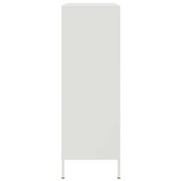 Berkfield Home Highboard White 68x39x113 cm Steel - Size: 68 x 39 x 113 cm - thumbnail 7