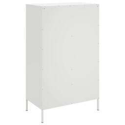 Berkfield Home Highboard White 68x39x113 cm Steel - Size: 68 x 39 x 113 cm - thumbnail 8