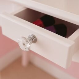 KOSY KOALA Women's Dressing Table With Mirror Stool Vanity Dresser Bedroom White Love Heart Furniture - thumbnail 5