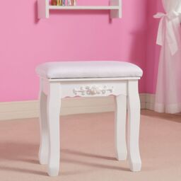 KOSY KOALA Women's Dressing Table With Mirror Stool Vanity Dresser Bedroom White Love Heart Furniture - thumbnail 2