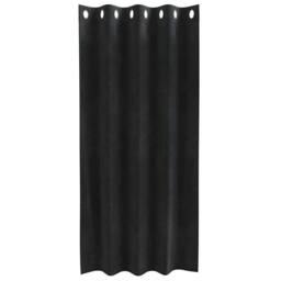 Berkfield Home Blackout Curtains with Eyelets 2 pcs Black Velvet - thumbnail 4