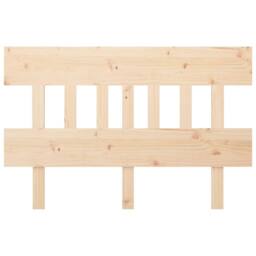 Berkfield Home Bed Headboard 123.5x3x81 cm Solid Wood Pine in Light Oak - thumbnail 3
