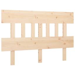 Berkfield Home Bed Headboard 123.5x3x81 cm Solid Wood Pine in Light Oak