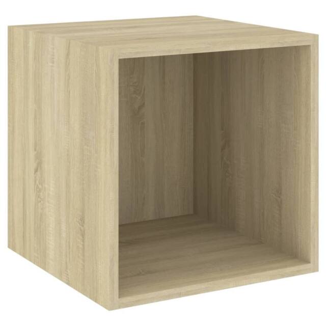 Berkfield Home Wall Cabinet Sonoma Oak 37x37x37 cm Engineered Wood in Light Oak - Size: 37 x 37 x 37 cm - image 1
