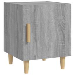 Berkfield Home Bedside Cabinets 2 pcs Grey Sonoma Engineered Wood - thumbnail 3