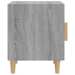 Berkfield Home Bedside Cabinets 2 pcs Grey Sonoma Engineered Wood - thumbnail 5