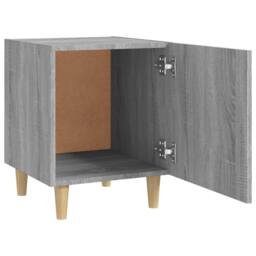 Berkfield Home Bedside Cabinets 2 pcs Grey Sonoma Engineered Wood - thumbnail 6
