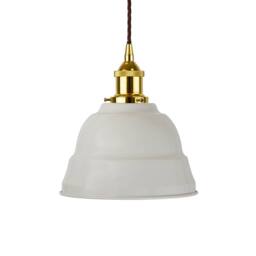 SE Home Pale Grey Lincoln Pendant Light - Gold - Brown Twisted - thumbnail 1