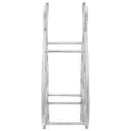 Berkfield Home Elegant Wine Rack Silver 38 x 33 x 13 cm Aluminium