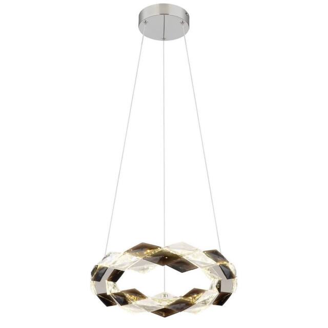 Netlighting Karilion 37cm Pendant Ceiling Light Chrome LED 4000K in Grey - image 1