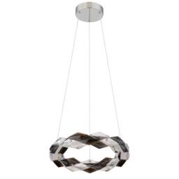 Netlighting Karilion 37cm Pendant Ceiling Light Chrome LED 4000K in Grey - thumbnail 2