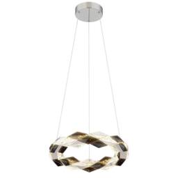 Netlighting Karilion 37cm Pendant Ceiling Light Chrome LED 4000K in Grey