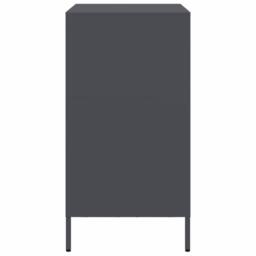 Berkfield Home Sideboard¬†Anthracite 68x39x73.5 cm Cold-rolled Steel in Charcoal - thumbnail 6